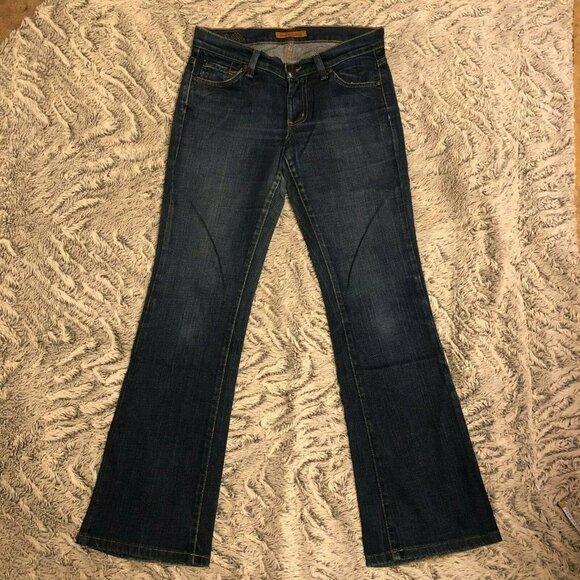 James Cured By Seun Womens Jeans distressed Size 25 Blue Boot Cut Medium Wash - Picture 1 of 9